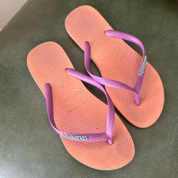 Havaianas Women's Slip-On Flip-Flop, Pink Macaron, 5-6 - Picture 1 of 2